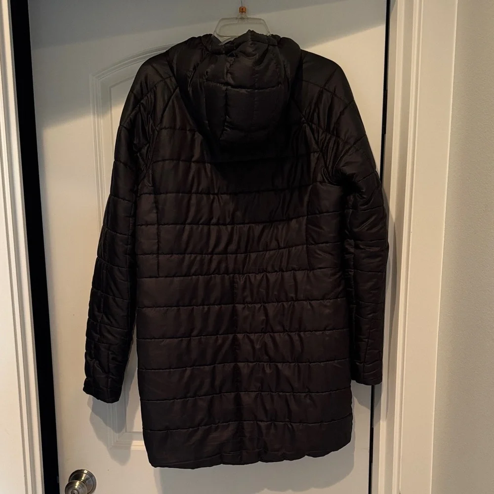 Women's Black Quilted Smartwool Jacket - Picture 2 of 8